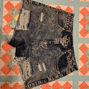 Denim shorts